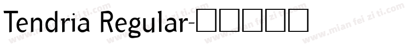Tendria Regular字体转换